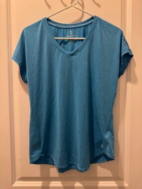 Free Country Teal V-Neck Short Sleeve Tee